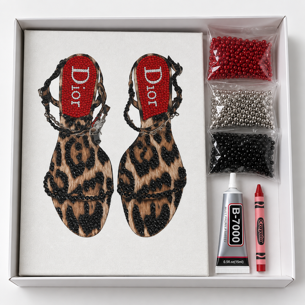 Dior cheetah heels