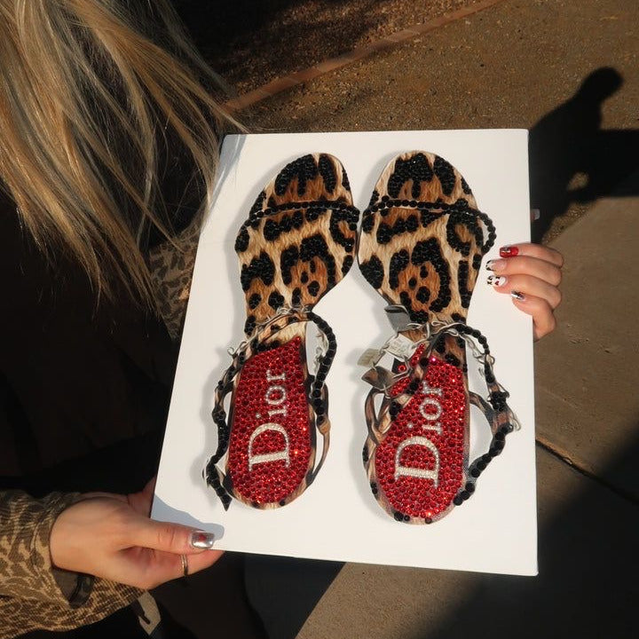 Dior cheetah heels